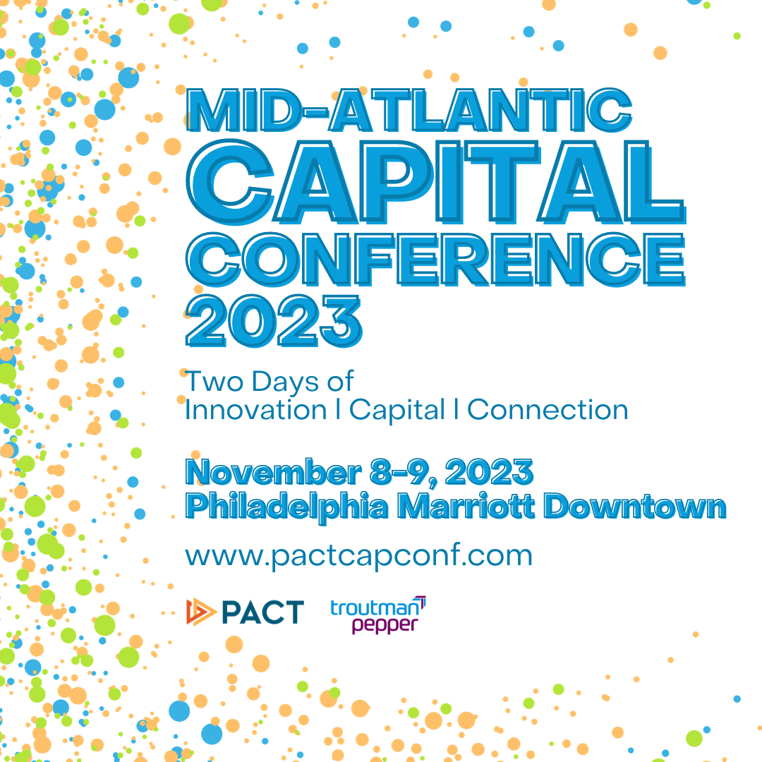 Impact Wrap heavy bag fitness technology will be at Philadelphia Alliance for Capital and Technologies / PACT Mid-Atlantic Capital Conference 2023