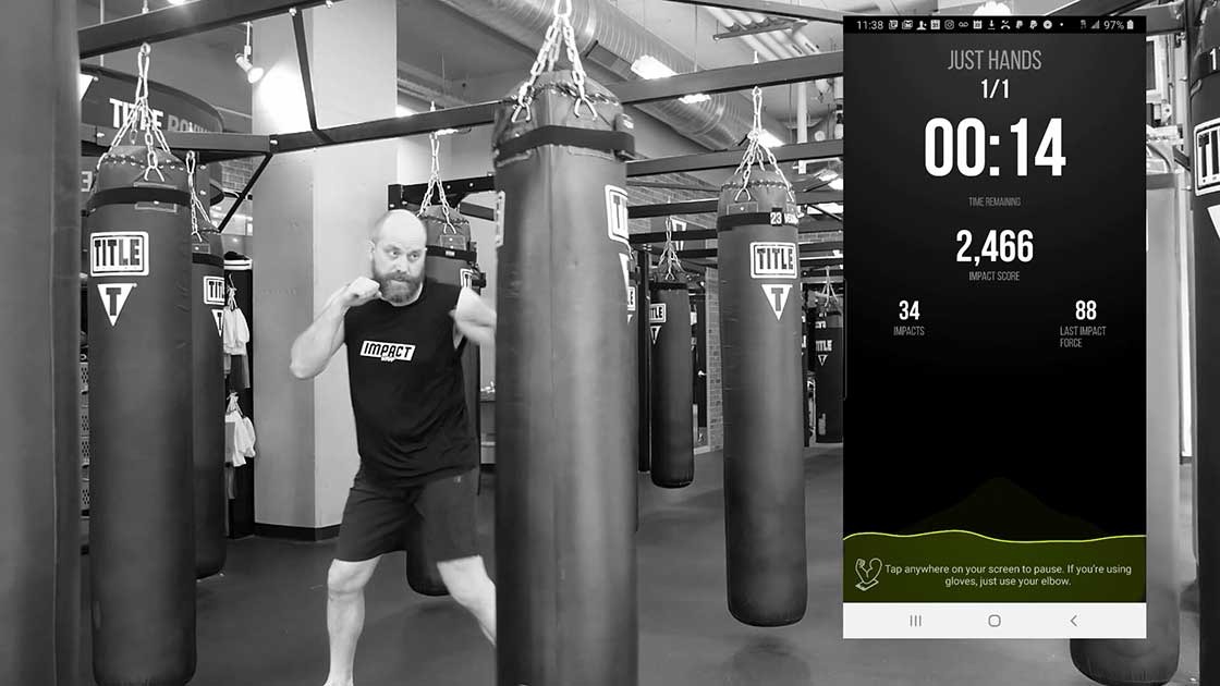 Smart Tracker For Fitboxing, Kickboxing & Martial Arts. Impact Wrap